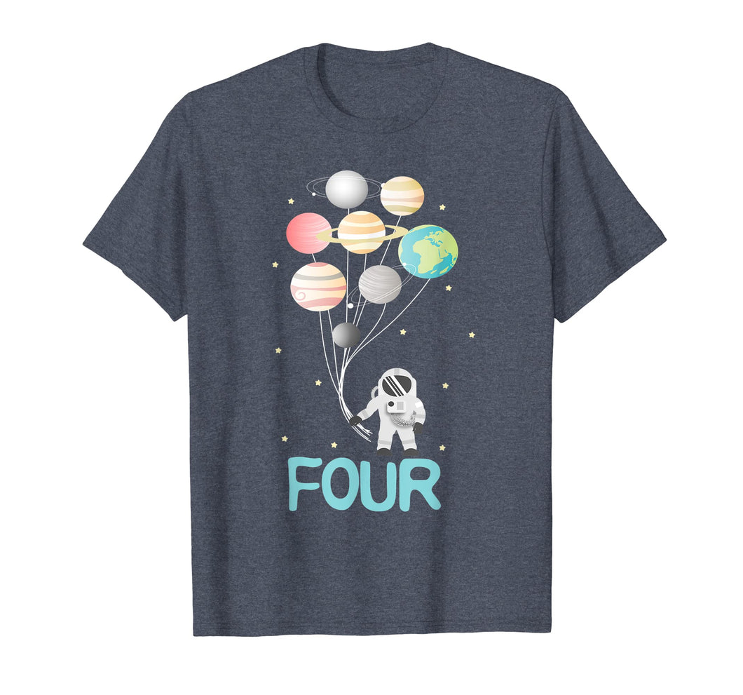 Funny shirts V-neck Tank top Hoodie sweatshirt usa uk au ca gifts for 4th Birthday Boy T-Shirt Birthday Astronaut Planet Space Tee 3149241