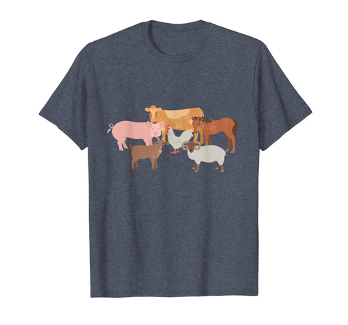 Funny shirts V-neck Tank top Hoodie sweatshirt usa uk au ca gifts for Cute Farm Animals Cow Pig Chicken Horse Sheep and Goat Tee 432758