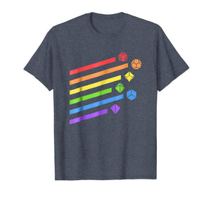 Minimalist Polyhedral Dice Set Colors D20 Collector T-Shirt