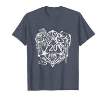 Load image into Gallery viewer, Role Playing Dungeons Gift Shirt Dice Art D20 RPG Fantasy
