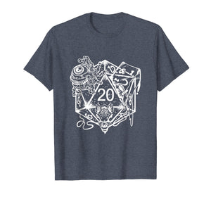Role Playing Dungeons Gift Shirt Dice Art D20 RPG Fantasy