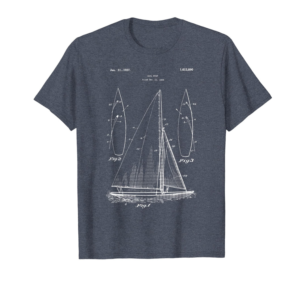 Vintage Sailboat Design Shirt - Old Ocean Boat Sailing Tee