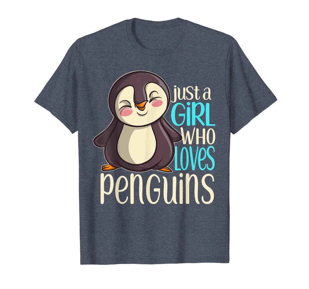 Funny shirts V-neck Tank top Hoodie sweatshirt usa uk au ca gifts for Just a Girl Who Loves Penguins Girls Penguin Gift T Shirt 482864