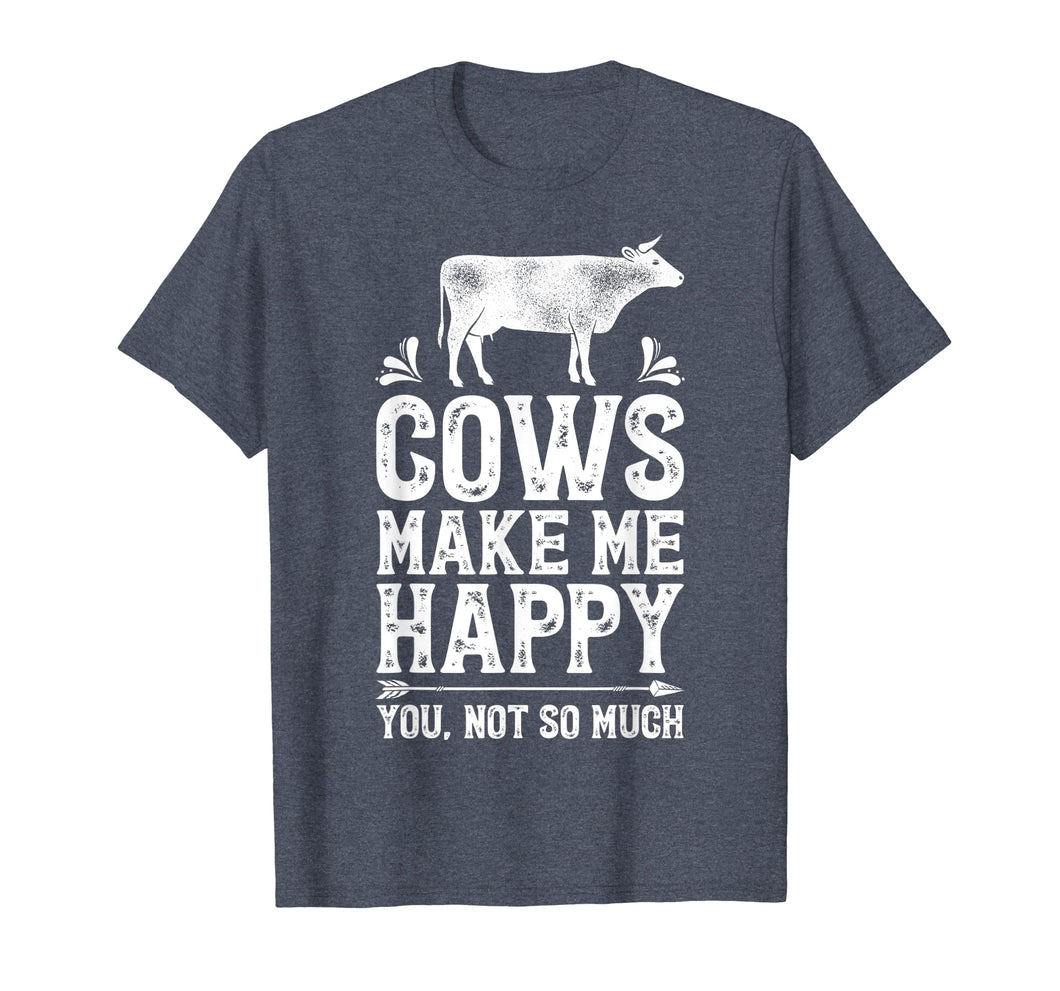 Funny shirts V-neck Tank top Hoodie sweatshirt usa uk au ca gifts for Cows Make Me Happy T Shirt Funny Cow Farm Farmer Gifts Tee 1218701