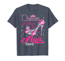 Load image into Gallery viewer, Funny shirts V-neck Tank top Hoodie sweatshirt usa uk au ca gifts for Queens are born in April 2005 T Shirt 14th Birthday Shirt 2941283
