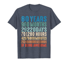 Load image into Gallery viewer, Funny shirts V-neck Tank top Hoodie sweatshirt usa uk au ca gifts for 80 Years Old 80th Birthday Vintage Retro T Shirt 960 Months 546249
