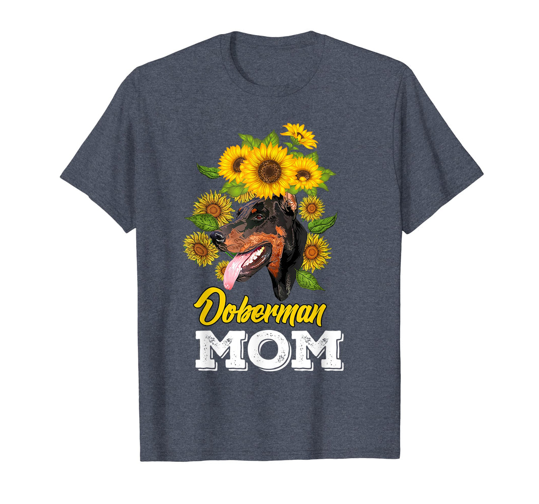 Funny shirts V-neck Tank top Hoodie sweatshirt usa uk au ca gifts for Doberman Mom T-shirt Sunflower Doberman Mother's Day Gift 2796031
