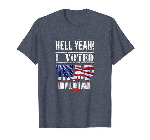 Funny shirts V-neck Tank top Hoodie sweatshirt usa uk au ca gifts for Trump 2020 T-shirt I Voted Trump MAGA Shirt Flag Tee 2129616
