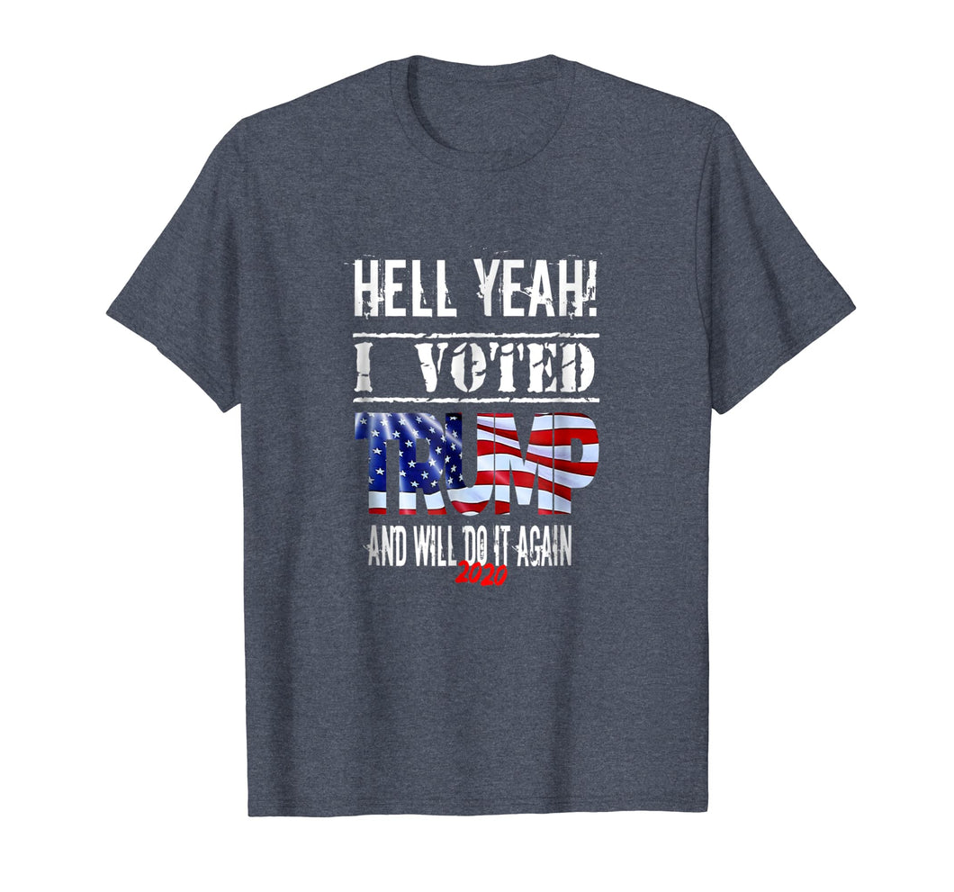 Funny shirts V-neck Tank top Hoodie sweatshirt usa uk au ca gifts for Trump 2020 T-shirt I Voted Trump MAGA Shirt Flag Tee 2129616