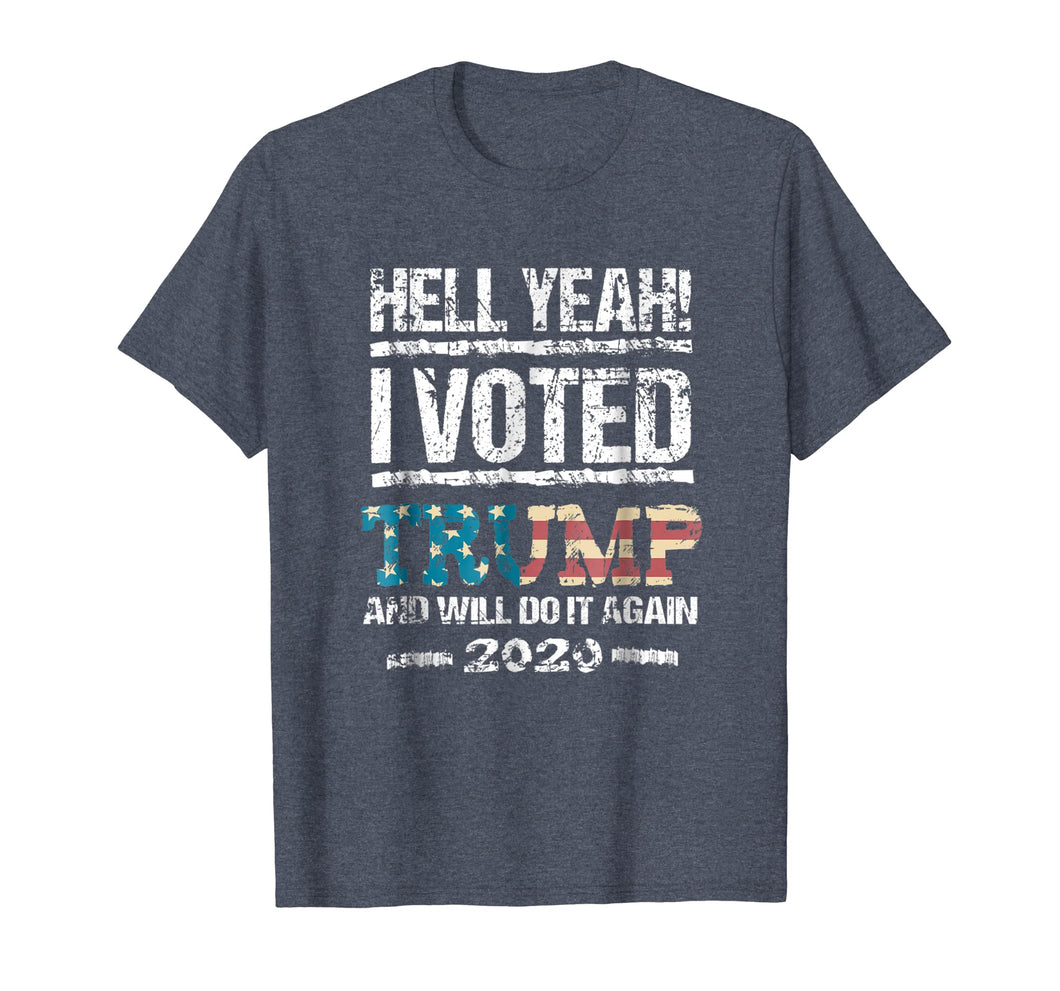 Trump 2020 Shirt I Voted Trump Flag Tee Maga Shirt