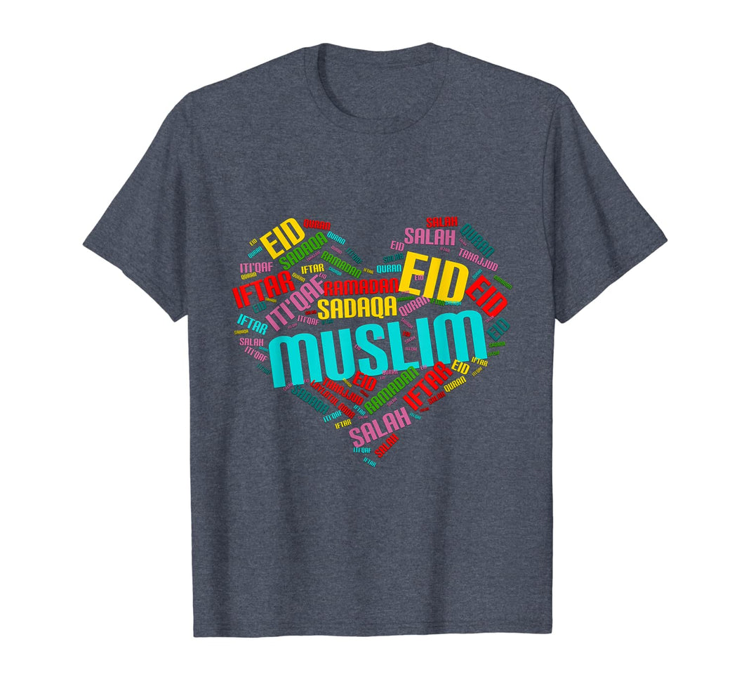 Eid Gifts Kids Tee Arabic Tshirt Muslim Friend Heart Love 393154