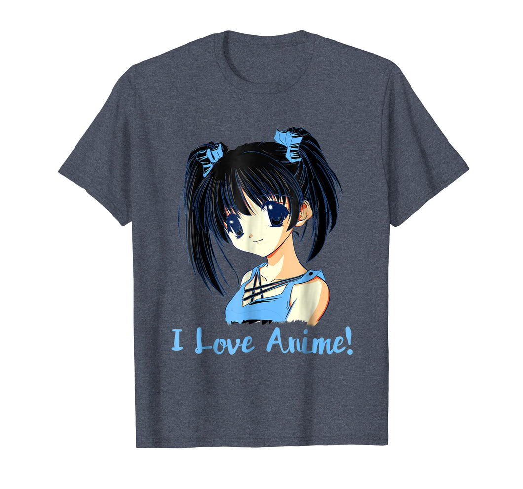 Funny shirts V-neck Tank top Hoodie sweatshirt usa uk au ca gifts for I Love Anime! Anime Girl T-Shirt 1444542