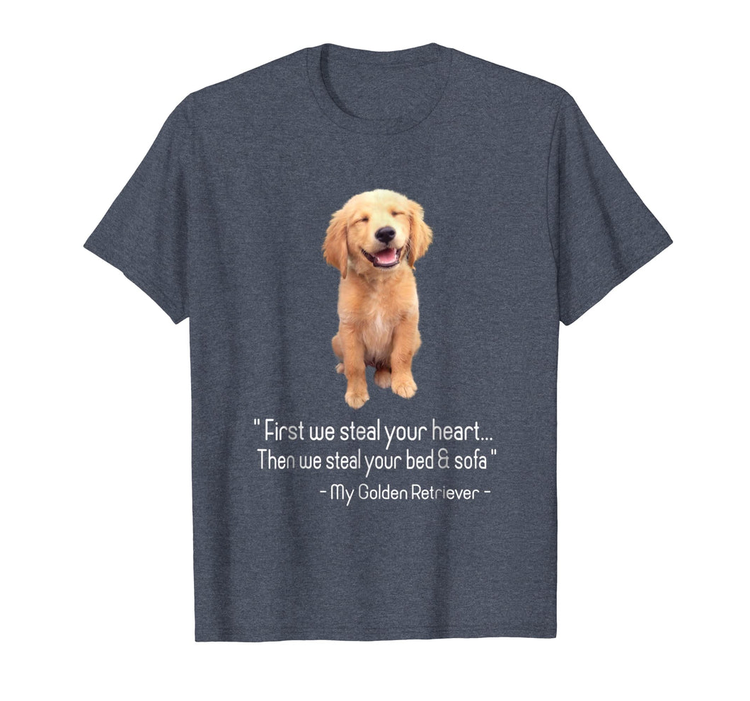 First We Steal Your Heart, Graphic Golden Retriever Shirts