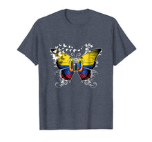 Load image into Gallery viewer, Funny shirts V-neck Tank top Hoodie sweatshirt usa uk au ca gifts for Ecuador Flag Shirt Butterfly Graphic T Shirt 3037264
