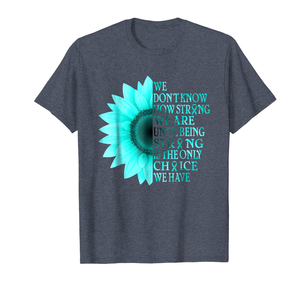 Funny shirts V-neck Tank top Hoodie sweatshirt usa uk au ca gifts for i wear teal sunflower ovarian cancer awareness t shirt 799040