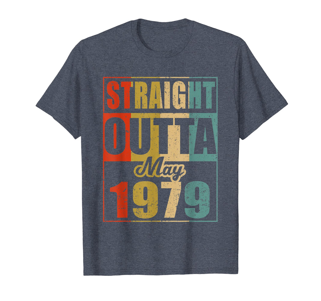Funny shirts V-neck Tank top Hoodie sweatshirt usa uk au ca gifts for Retro Straight Outta May 1979 40th Birthday Gift Shirt 2255642