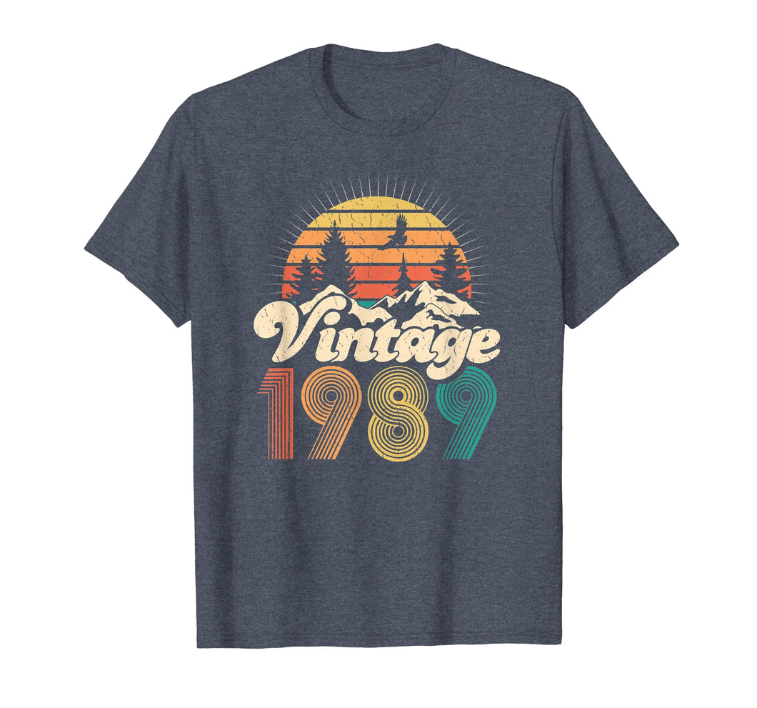30th Birthday Gifts - Vintage 1989 T-Shirt Hiking Women Men