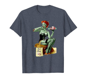 Funny shirts V-neck Tank top Hoodie sweatshirt usa uk au ca gifts for Zombie Pin Up Girl Halloween T-shirt 1333920