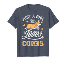 Load image into Gallery viewer, Funny shirts V-neck Tank top Hoodie sweatshirt usa uk au ca gifts for Corgi Shirt Kids Women Just a Girl Who Loves Corgis Men Gift 1241793
