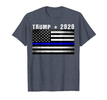 Load image into Gallery viewer, Funny shirts V-neck Tank top Hoodie sweatshirt usa uk au ca gifts for Thin Blue Line Trump 2020 T-shirt American Flag blue line 1367524

