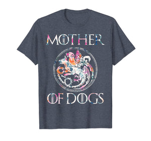 Mother of Dogs Floral Flower T-Shirt Funny Gifts Dogs Lovers T-Shirt 59456
