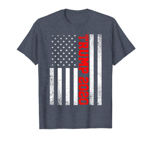 Trump 2020 American Flag T Shirt Re Elect 4th Of July Men