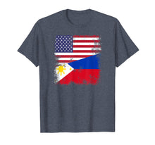 Load image into Gallery viewer, Funny shirts V-neck Tank top Hoodie sweatshirt usa uk au ca gifts for Half Filipino Flag T-Shirt | Vintage Philippines USA Gift 234144
