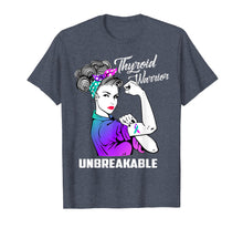 Load image into Gallery viewer, Funny shirts V-neck Tank top Hoodie sweatshirt usa uk au ca gifts for Thyroid Warrior Unbreakable T-Shirt Thyroid Awareness Gift 1020106
