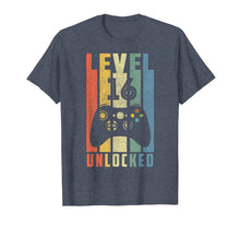 Load image into Gallery viewer, Level 16 Unlocked Tshirt 16th Video Gamer Birthday Boy Gifts
