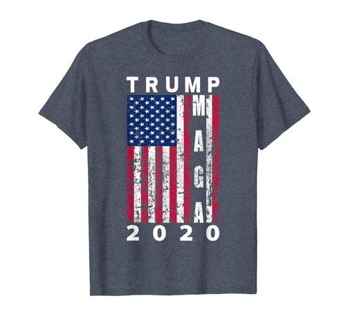 Funny shirts V-neck Tank top Hoodie sweatshirt usa uk au ca gifts for Trump MAGA 2020 Vintage American Flag T-Shirt 677825