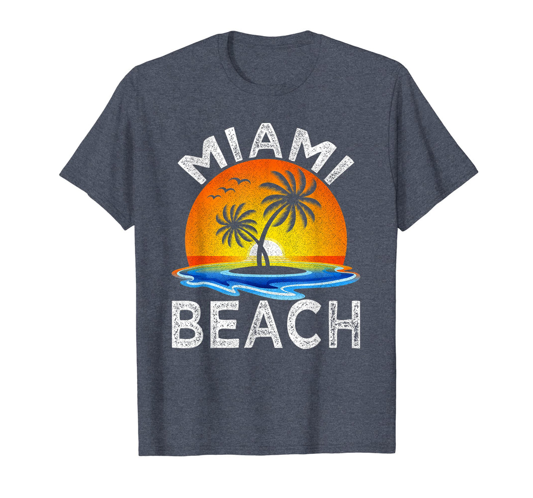 Funny shirts V-neck Tank top Hoodie sweatshirt usa uk au ca gifts for Miami Beach T-Shirt Vintage 70s Florida Summer Vacation Tee 1100525