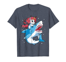Load image into Gallery viewer, Funny shirts V-neck Tank top Hoodie sweatshirt usa uk au ca gifts for Unicorn Riding Shark T shirt Boys Kids Space Galaxy Gifts 3048766
