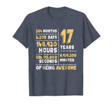Load image into Gallery viewer, Funny shirts V-neck Tank top Hoodie sweatshirt usa uk au ca gifts for 17th Birthday Gift T Shirt B-Day 17 Years Old Being Awesome 2273429
