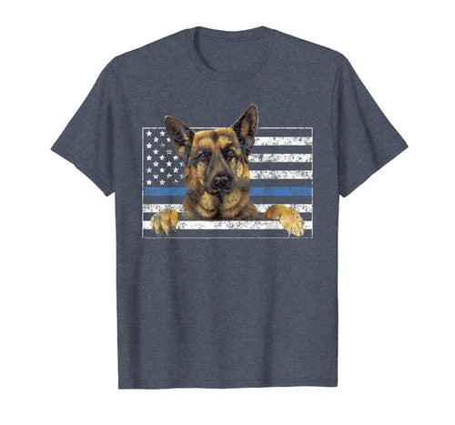 Funny shirts V-neck Tank top Hoodie sweatshirt usa uk au ca gifts for Thin Blue Line K9 Shirt German Shepherd Police Officer Gifts T-Shirt 2506944