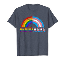 Load image into Gallery viewer, Vintage proud mama flag Rainbow LGBT Transgender pride month T-Shirt 121830
