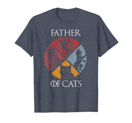 Father of Cats Shirt - Cat Lovers Cat Dad Gift T-Shirt 58940