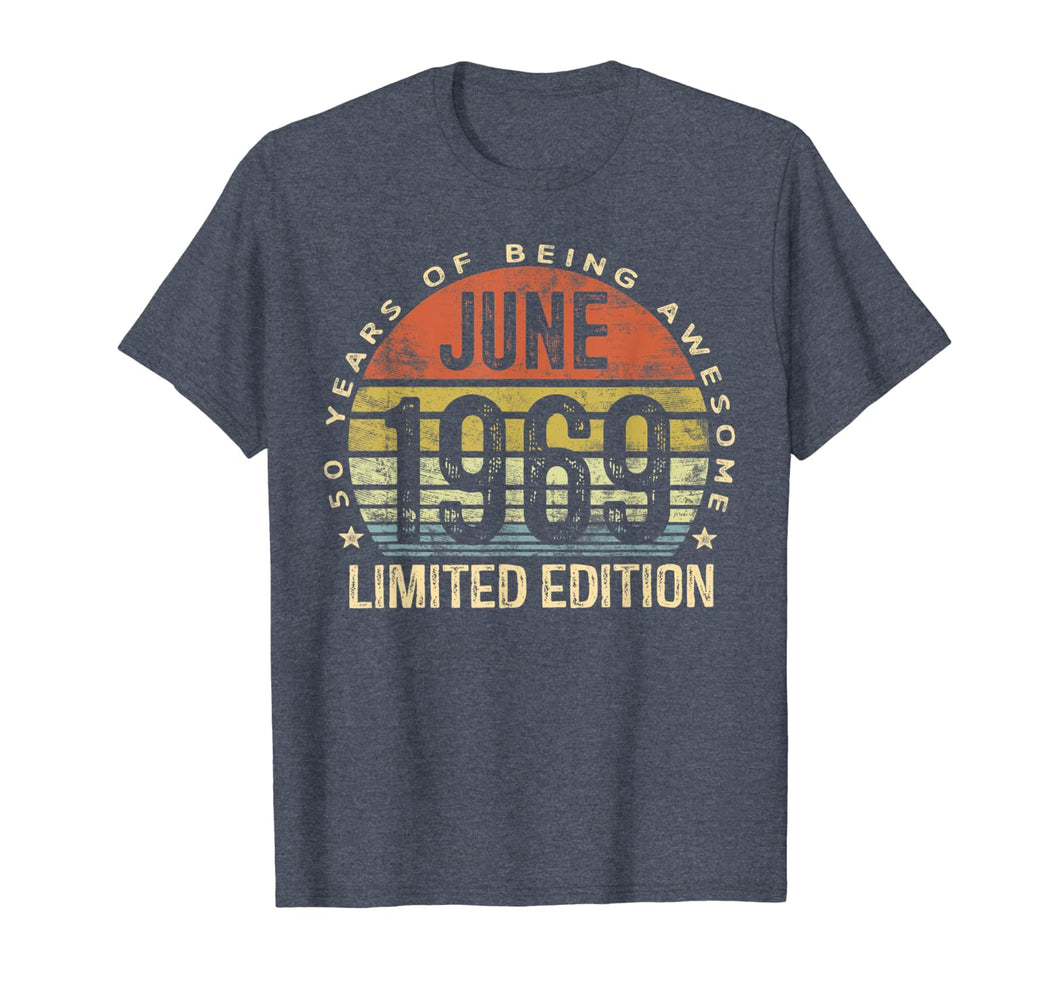 Born June 1969 Limited Edition T-Shirt 50th Birthday Gifts 32963