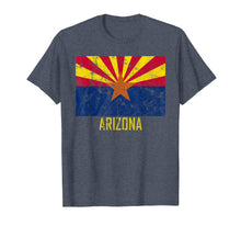 Load image into Gallery viewer, Funny shirts V-neck Tank top Hoodie sweatshirt usa uk au ca gifts for Distressed Arizona Flag T-Shirt AZ Vintage Tee Shirt 2153299
