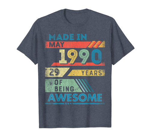 Funny shirts V-neck Tank top Hoodie sweatshirt usa uk au ca gifts for Made in 1990 T-Shirt 29 Years Old Gifts May Shirts 2293238