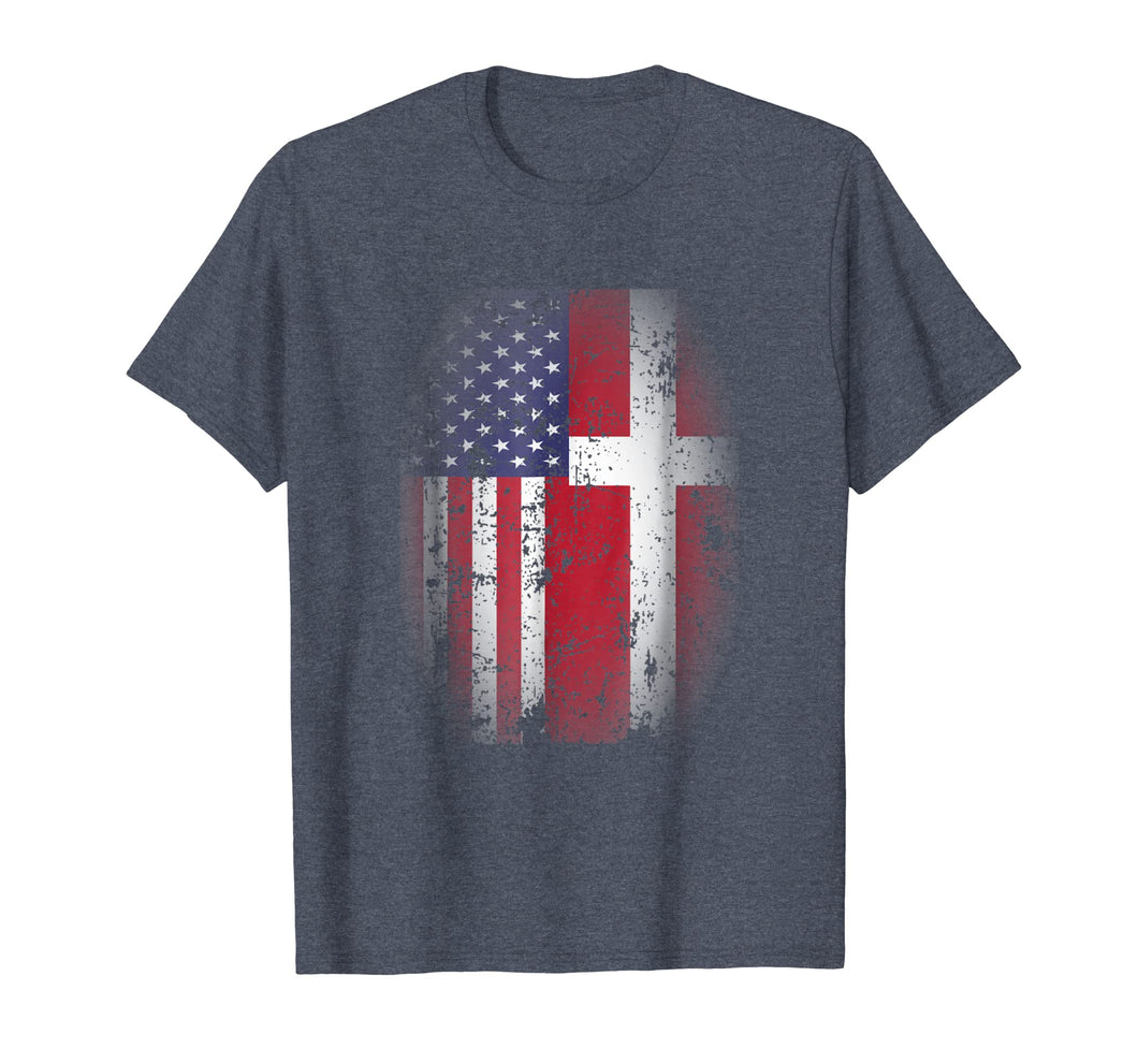 Funny shirts V-neck Tank top Hoodie sweatshirt usa uk au ca gifts for Danish American Mixed Flags T-Shirt USA Denmark Danmark Flag 2200955