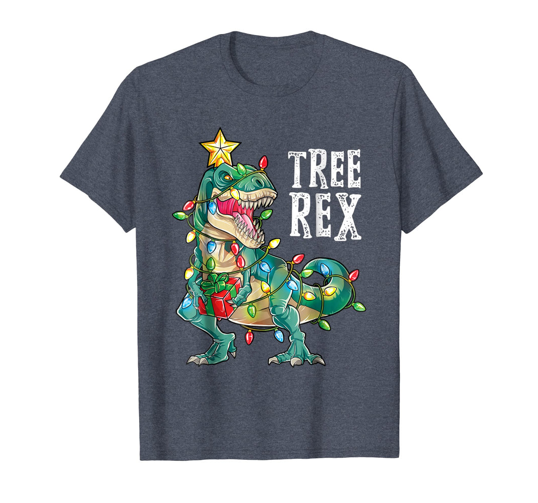 Christmas Shirts For Boys Kids Dinosaur Tree Rex Pajamas Men