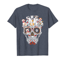Load image into Gallery viewer, Funny shirts V-neck Tank top Hoodie sweatshirt usa uk au ca gifts for Pitbull Mom Sugar Skull Shirt- Funny Gothic Dog Mom Dad Gift 181042
