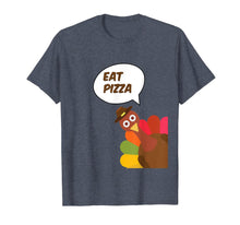 Load image into Gallery viewer, Turkey Eat Pizza Kids Adult Vegan Funny Thanksgiving T-Shirt
