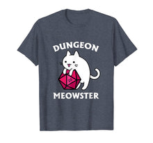 Load image into Gallery viewer, Dungeon Meowster Funny Nerdy Gamer Cat D20 RPG T-Shirt-737107
