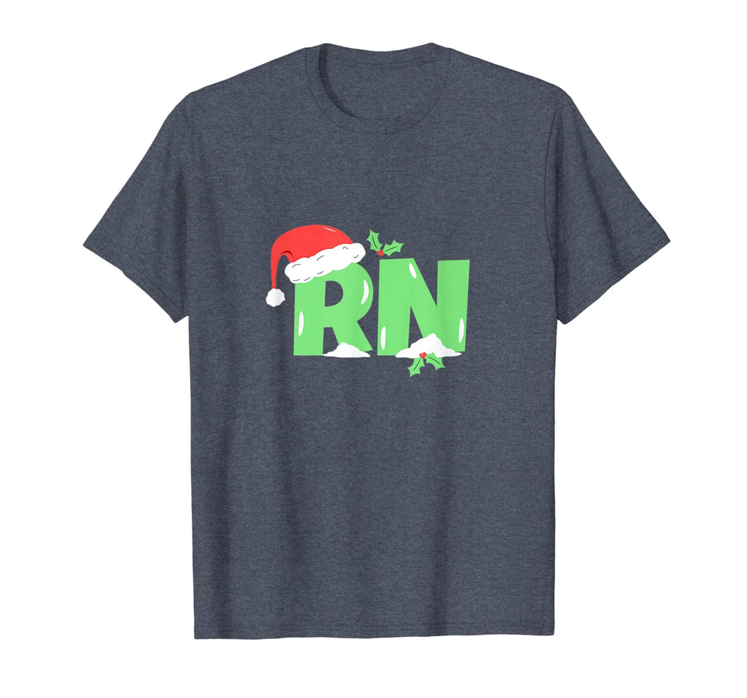 Funny shirts V-neck Tank top Hoodie sweatshirt usa uk au ca gifts for Christmas Nurse RN SHIRT Nurse Holiday Shirts Santa Hat T-Shirt 1322987