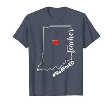 Load image into Gallery viewer, Teacher Red For Ed Indiana Public Supporter Education T-Shirt
