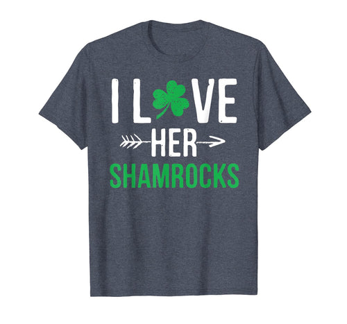 I Love Her Shamrocks TShirt St Patrick's Day Couples Gifts175306