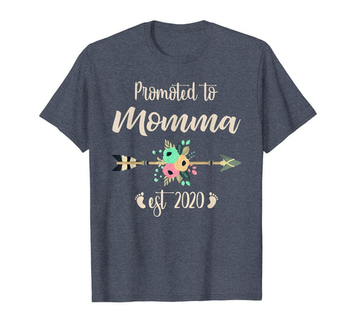 Promoted to Momma Shirt Est 2020 Mothers Day New Mama T-Shirt-3098772