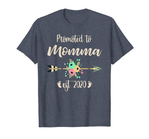 Promoted to Momma Shirt Est 2020 Mothers Day New Mama T-Shirt-3098772