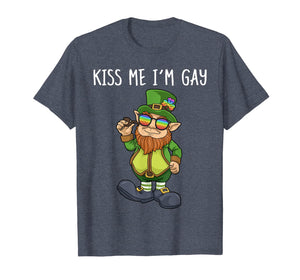 Kiss Me I'm Gay Pride St Patricks Day LGBT Shirt Homosexual T-Shirt-5680918